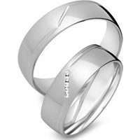 🦚 Trauringe 585er Weissgold 5 Diamanten 🦚 Trauringe 585er Weissgold 5 Diamanten