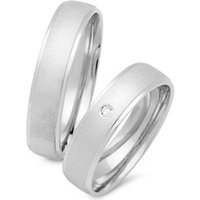 🦚 Eheringe 750er Weissgold mit Diamant 🦚 Eheringe 750er Weissgold mit Diamant