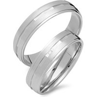 🦚 Trauringe 750er Weissgold mit Brillant 🦚 Trauringe 750er Weissgold mit Brillant