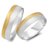 🦚 Trauringe 333er Gelb- Weissgold 🦚 Trauringe 333er Gelb- Weissgold