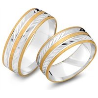 🦚 Trauringe 750er Gelb- Weissgold 🦚 Trauringe 750er Gelb- Weissgold