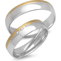 🦚 Trauringe 585er Gelb- Weissgold 3 Diamanten 🦚 Trauringe 585er Gelb- Weissgold 3 Diamanten