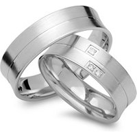 🦚 Eheringe 333er Weissgold 3 Brillanten 🦚 Eheringe 333er Weissgold 3 Brillanten