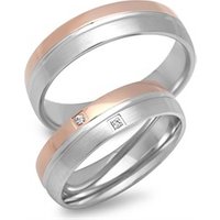 🦚 Trauringe 750er Rot- Weissgold 2 Brillanten 🦚 Trauringe 750er Rot- Weissgold 2 Brillanten