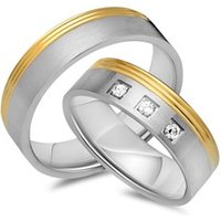 🦚 Eheringe 333er Gelb- Weissgold 3 Diamanten 🦚 Eheringe 333er Gelb- Weissgold 3 Diamanten