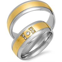 🦚 Trauringe 750er Gelb- Weissgold 5 Diamanten 🦚 Trauringe 750er Gelb- Weissgold 5 Diamanten