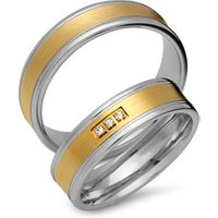 🦚 Eheringe 585er Gelb- Weissgold 3 Diamanten 🦚 Eheringe 585er Gelb- Weissgold 3 Diamanten