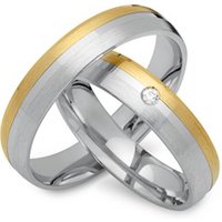 🦚 Trauringe 585er Gelb- Weissgold mit Diamant 🦚 Trauringe 585er Gelb- Weissgold mit Diamant