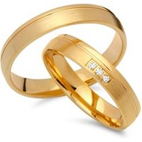 🦚 Eheringe 585er Gelbgold 3 Diamanten 🦚 Eheringe 585er Gelbgold 3 Diamanten