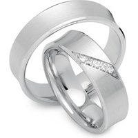 🦚 Trauringe 333er Weissgold 5 Brillanten 🦚 Trauringe 333er Weissgold 5 Brillanten