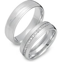 🦚 Trauringe 585er Weissgold 33 Diamanten 🦚 Trauringe 585er Weissgold 33 Diamanten