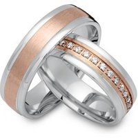 🦚 Eheringe 333er Rot- Weissgold 33 Diamanten 🦚 Eheringe 333er Rot- Weissgold 33 Diamanten