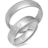 🦚 Eheringe 333er Weissgold mit Diamant 🦚 Eheringe 333er Weissgold mit Diamant