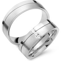 🦚 Trauringe 585er Weissgold 3 Brillanten 🦚 Trauringe 585er Weissgold 3 Brillanten