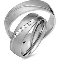 🦚 Eheringe 333er Weissgold 7 Diamanten 🦚 Eheringe 333er Weissgold 7 Diamanten