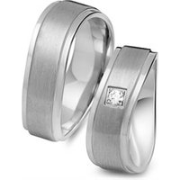 🦚 Trauringe 750er Weissgold mit Diamant 🦚 Trauringe 750er Weissgold mit Diamant