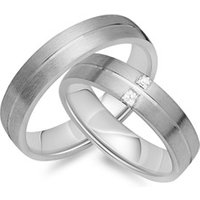 🦚 Eheringe 333er Weissgold 2 Diamanten 🦚 Eheringe 333er Weissgold 2 Diamanten