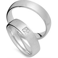 🦚 Trauringe 585er Weissgold 4 Diamanten 🦚 Trauringe 585er Weissgold 4 Diamanten