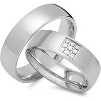 🦚 Eheringe 585er Weissgold 9 Diamanten 🦚 Eheringe 585er Weissgold 9 Diamanten