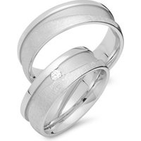 🦚 Eheringe 750er Weissgold mit Diamant 🦚 Eheringe 750er Weissgold mit Diamant