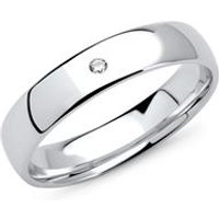 🦚 Gravierbarer Damenring aus 585er Weißgold mit Diamant 🦚 Gravierbarer Damenring aus 585er Weißgold mit Diamant