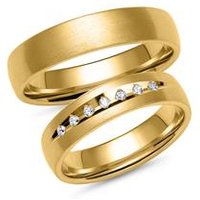 🦚 Eheringe aus Gold mit 7 Diamanten 🦚 Eheringe aus Gold mit 7 Diamanten