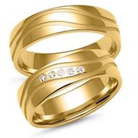 🦚 Trauringe aus Gold mit 5 Diamanten 🦚 Trauringe aus Gold mit 5 Diamanten