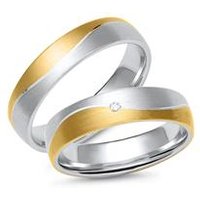 🦚 Trauringe aus Weiß- und Gelbgold mit Diamant 🦚 Trauringe aus Weiß- und Gelbgold mit Diamant