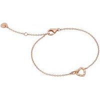 🦚 Herzarmband aus rosévergoldetem 925er Silber, Zirkonia 🦚 Herzarmband aus rosévergoldetem 925er Silber, Zirkonia
