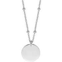 🦚 Damenkette aus Sterlingsilber mit Anhänger, gravierbar 🦚 Damenkette aus Sterlingsilber mit Anhänger, gravierbar