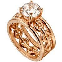 🦚 Ringset Ann 925er Silber rosévergoldet Zirkonia 🦚 Ringset Ann 925er Silber rosévergoldet Zirkonia