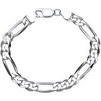 🦚 925 Silberarmband: Figaroarmband Silber 8mm 🦚 925 Silberarmband: Figaroarmband Silber 8mm