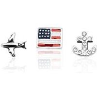 🦚 Floating Charm Set Fernweh Silber 🦚 Floating Charm Set Fernweh Silber