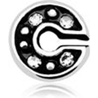 🦚 Buchstaben Charm C 925er Silber mit Zirkonia 🦚 Buchstaben Charm C 925er Silber mit Zirkonia