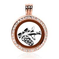 🦚 Charm Starterset Reise mit Medaillon rosé 🦚 Charm Starterset Reise mit Medaillon rosé