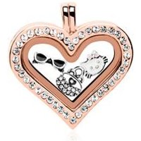 🦚 Charm Starterset Medaillon 925er Silber rosé 🦚 Charm Starterset Medaillon 925er Silber rosé