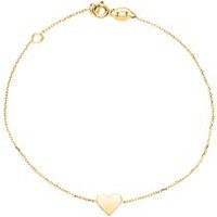 🦚 Herzarmband für Damen aus 375er Gold, gravierbar 🦚 Herzarmband für Damen aus 375er Gold, gravierbar