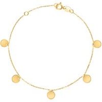 🦚 Damenarmband aus 375er Gold mit runden Plättchen 🦚 Damenarmband aus 375er Gold mit runden Plättchen