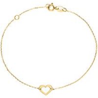 🦚 Herzarmband für Damen aus 9-karätigem Gold 🦚 Herzarmband für Damen aus 9-karätigem Gold