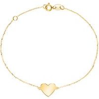 🦚 Armband Herz für Damen aus 375er Gold, gravierbar 🦚 Armband Herz für Damen aus 375er Gold, gravierbar