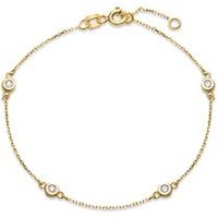 🦚 Armband für Damen aus 375er Gold mit Zirkonia 🦚 Armband für Damen aus 375er Gold mit Zirkonia