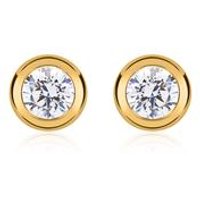 🦚 Goldohrstecker in 333er Gelbgold mit Zirkonia 🦚 Goldohrstecker in 333er Gelbgold mit Zirkonia