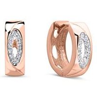 🦚 8-karätige Roségold Creolen mit Zirkonia 🦚 8-karätige Roségold Creolen mit Zirkonia