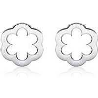 🦚 Damen Ohrstecker Blumen aus 14K Weißgold 🦚 Damen Ohrstecker Blumen aus 14K Weißgold
