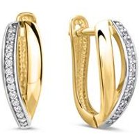 🦚 Damen Creolen aus 9K Gold mit Zirkonia 🦚 Damen Creolen aus 9K Gold mit Zirkonia