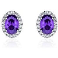 🦚 Damen Ohrstecker aus 9K Weißgold mit Zirkonia 🦚 Damen Ohrstecker aus 9K Weißgold mit Zirkonia