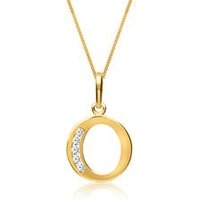 🦚 333er Goldkette Buchstabe O mit Zirkonia 🦚 333er Goldkette Buchstabe O mit Zirkonia