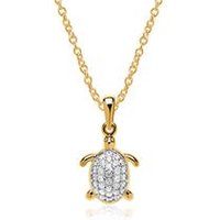 🦚 333er Goldkette Schildkröte Zirkonia 🦚 333er Goldkette Schildkröte Zirkonia