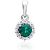 🦚 375er Weißgold Anhänger mit Zirkonia 🦚 375er Weißgold Anhänger mit Zirkonia