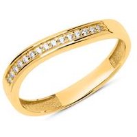 🦚 8K Goldring mit weißen Zirkoniasteinen 🦚 8K Goldring mit weißen Zirkoniasteinen